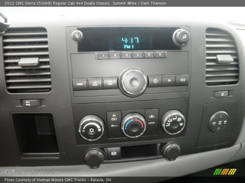 Controls of 2012 Sierra 3500HD Regular Cab 4x4 Dually Chassis