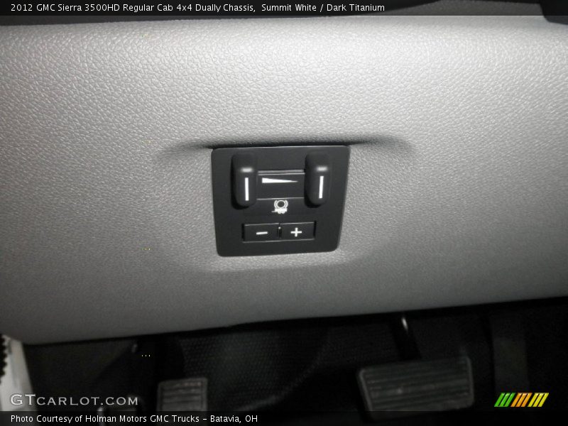 Summit White / Dark Titanium 2012 GMC Sierra 3500HD Regular Cab 4x4 Dually Chassis