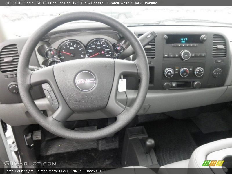 Dashboard of 2012 Sierra 3500HD Regular Cab 4x4 Dually Chassis