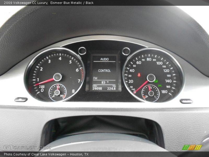 Eismeer Blue Metallic / Black 2009 Volkswagen CC Luxury