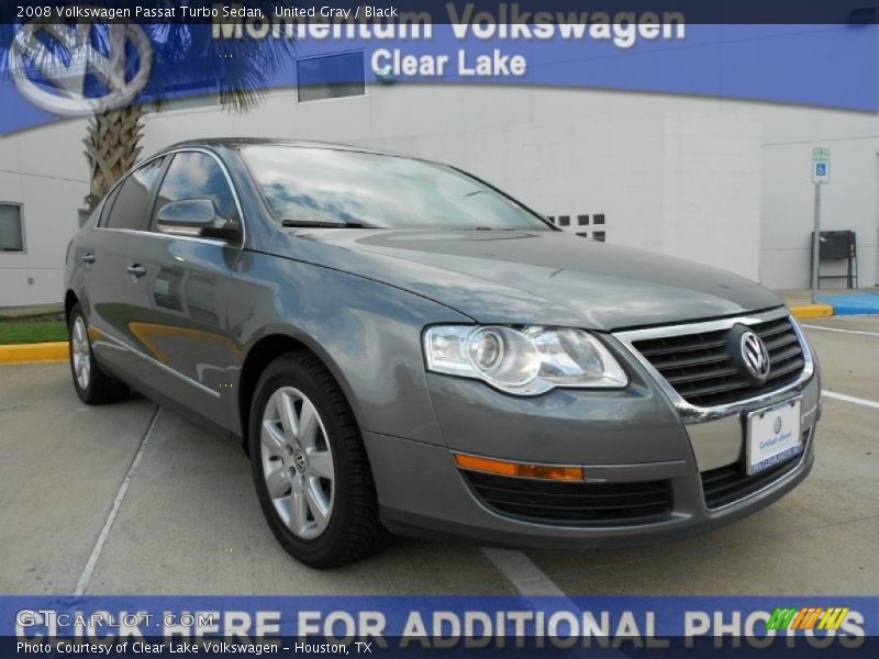 United Gray / Black 2008 Volkswagen Passat Turbo Sedan