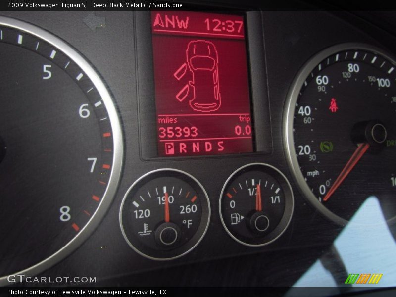 Deep Black Metallic / Sandstone 2009 Volkswagen Tiguan S