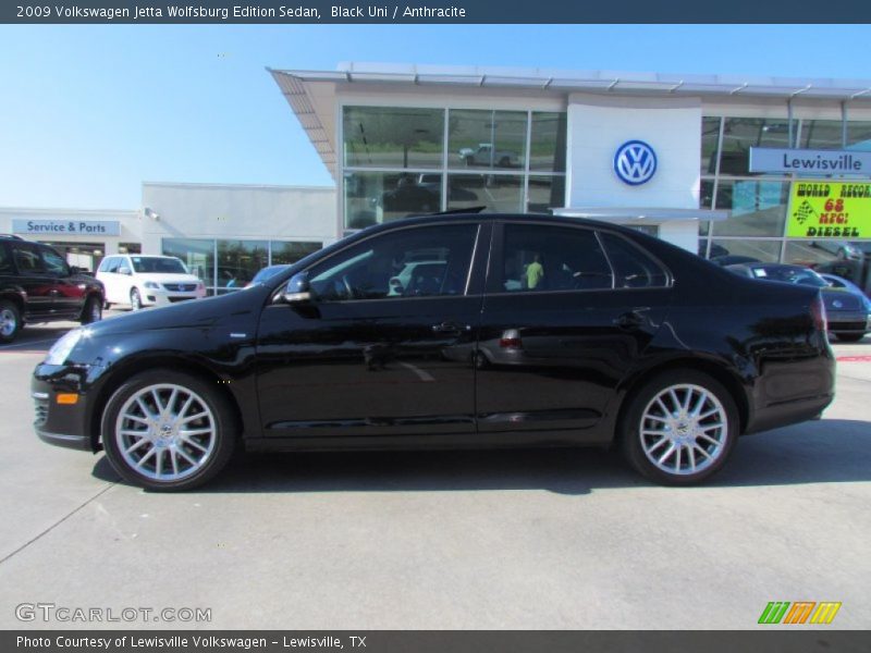 Black Uni / Anthracite 2009 Volkswagen Jetta Wolfsburg Edition Sedan