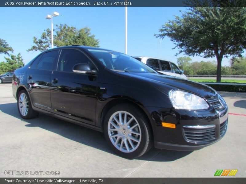 Black Uni / Anthracite 2009 Volkswagen Jetta Wolfsburg Edition Sedan