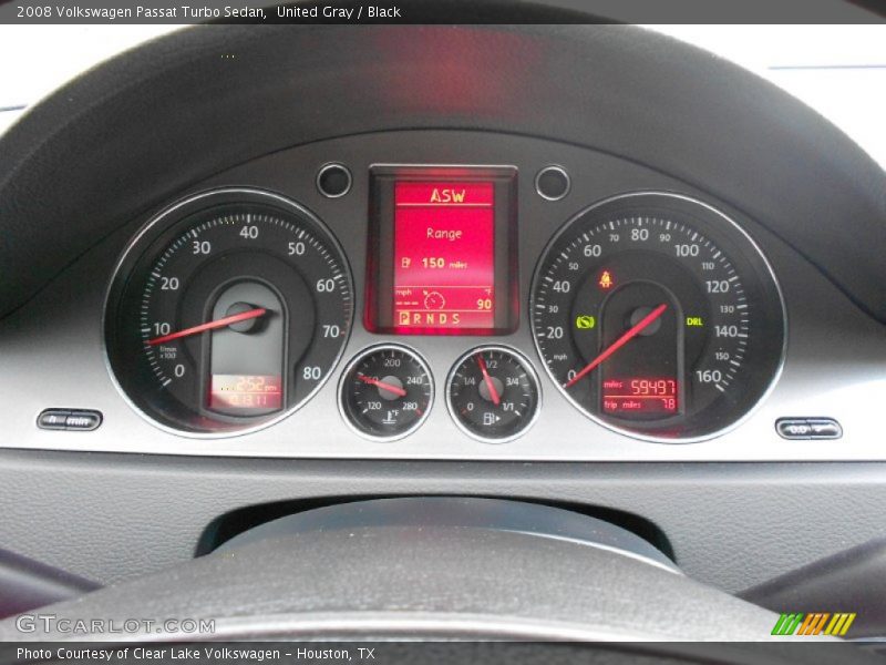 United Gray / Black 2008 Volkswagen Passat Turbo Sedan