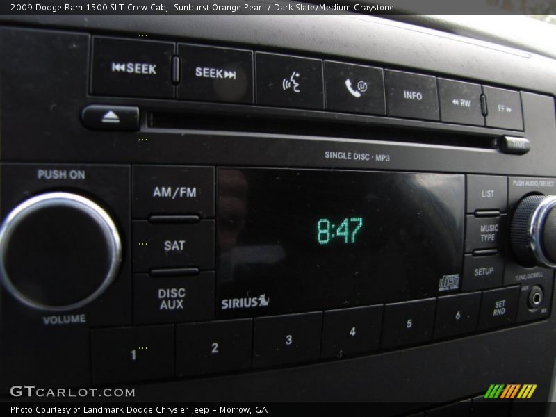 Sunburst Orange Pearl / Dark Slate/Medium Graystone 2009 Dodge Ram 1500 SLT Crew Cab