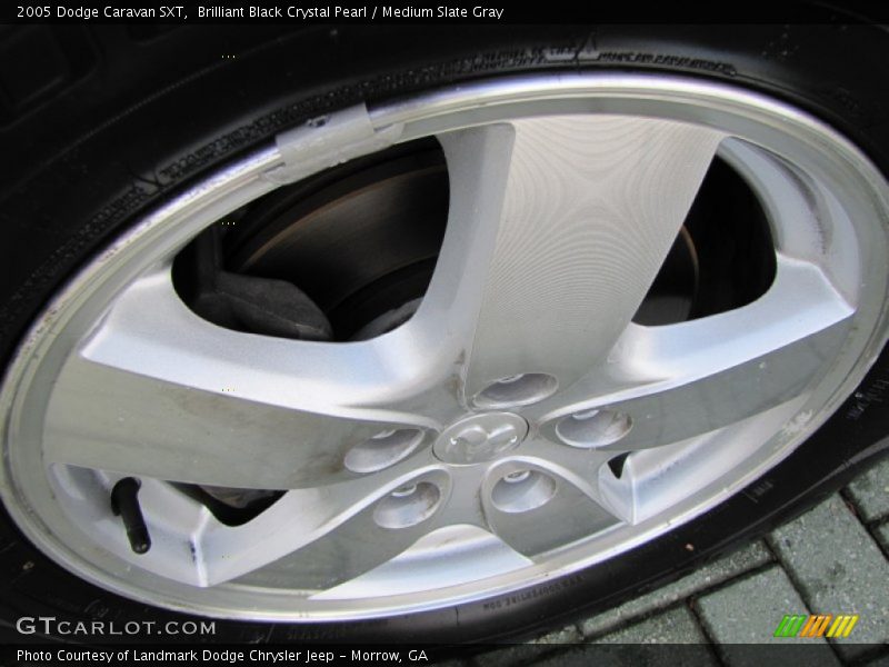 Brilliant Black Crystal Pearl / Medium Slate Gray 2005 Dodge Caravan SXT