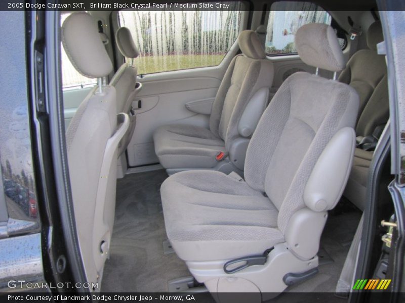 Brilliant Black Crystal Pearl / Medium Slate Gray 2005 Dodge Caravan SXT