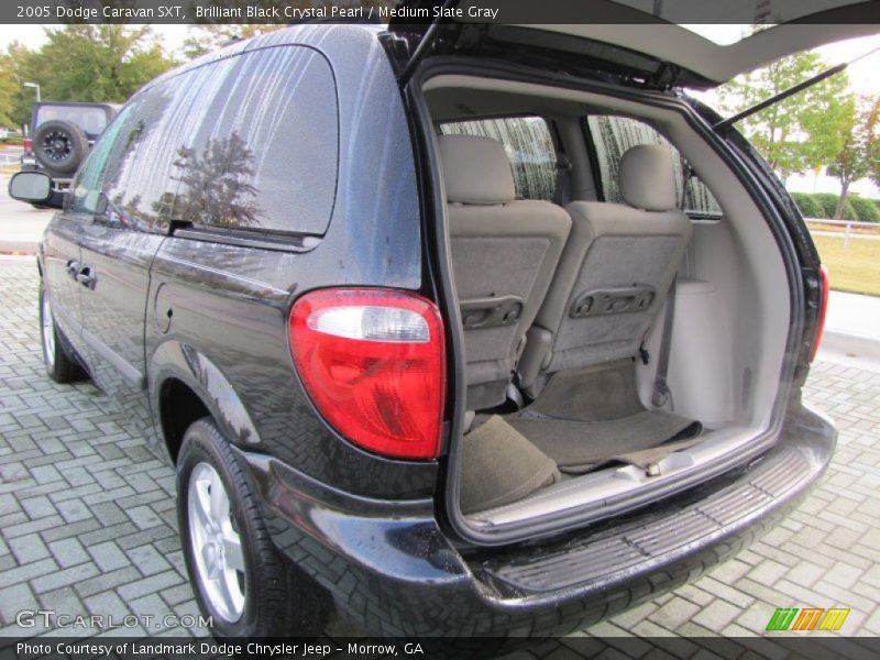 Brilliant Black Crystal Pearl / Medium Slate Gray 2005 Dodge Caravan SXT
