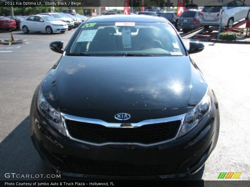 Ebony Black / Beige 2011 Kia Optima LX