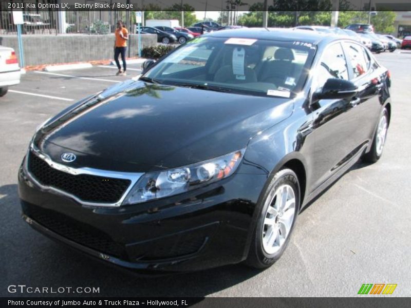 Ebony Black / Beige 2011 Kia Optima LX