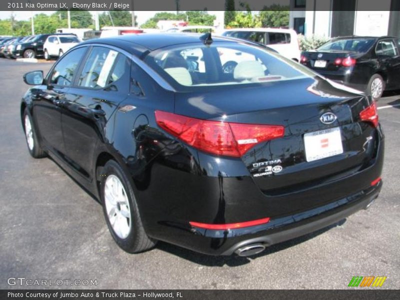 Ebony Black / Beige 2011 Kia Optima LX