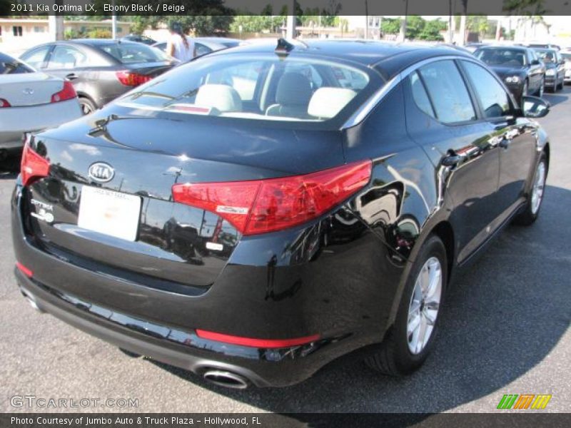 Ebony Black / Beige 2011 Kia Optima LX