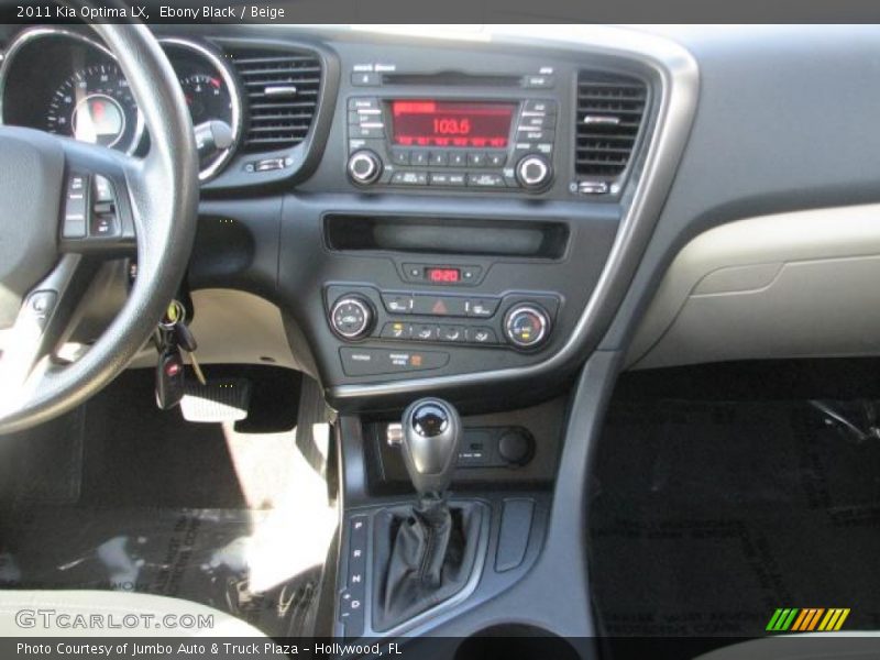 Ebony Black / Beige 2011 Kia Optima LX