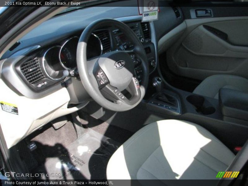 Ebony Black / Beige 2011 Kia Optima LX