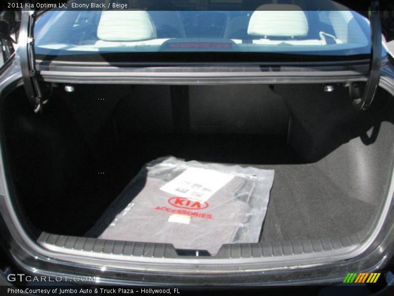 Ebony Black / Beige 2011 Kia Optima LX
