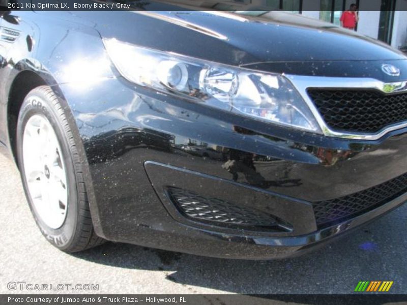 Ebony Black / Gray 2011 Kia Optima LX