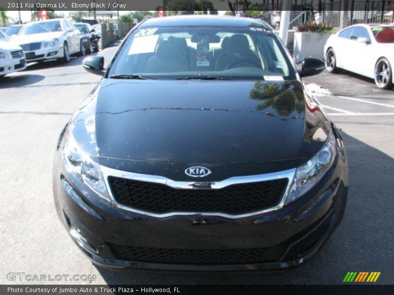 Ebony Black / Gray 2011 Kia Optima LX