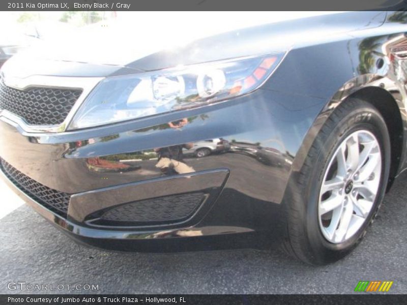 Ebony Black / Gray 2011 Kia Optima LX