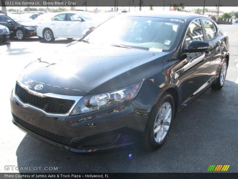 Ebony Black / Gray 2011 Kia Optima LX