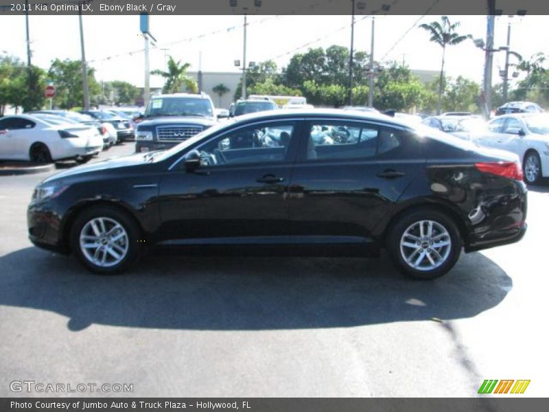 Ebony Black / Gray 2011 Kia Optima LX