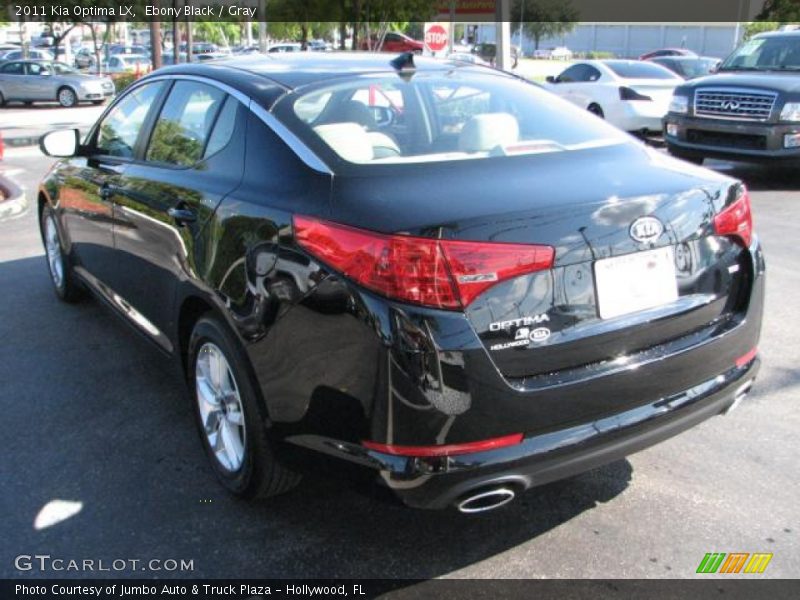 Ebony Black / Gray 2011 Kia Optima LX