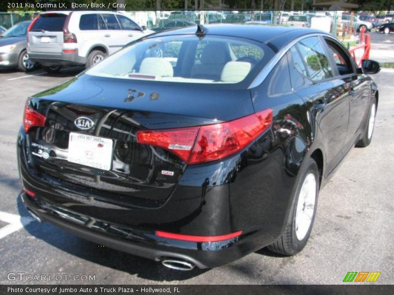Ebony Black / Gray 2011 Kia Optima LX