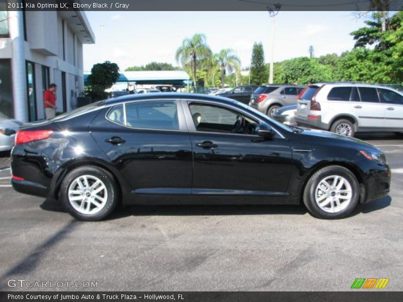 Ebony Black / Gray 2011 Kia Optima LX