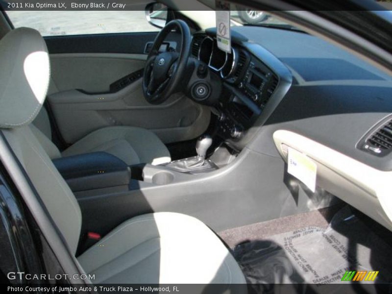 Ebony Black / Gray 2011 Kia Optima LX