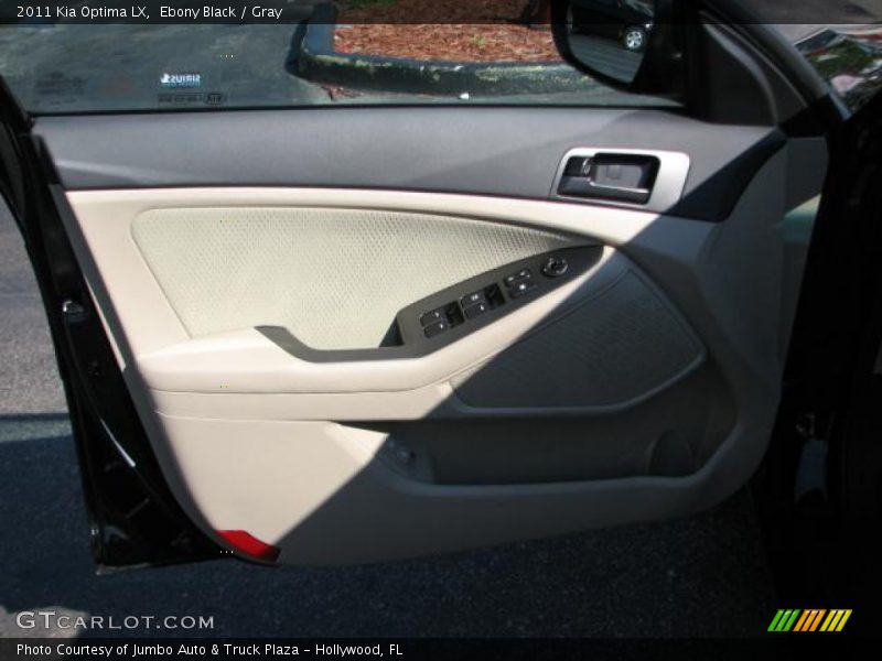 Ebony Black / Gray 2011 Kia Optima LX