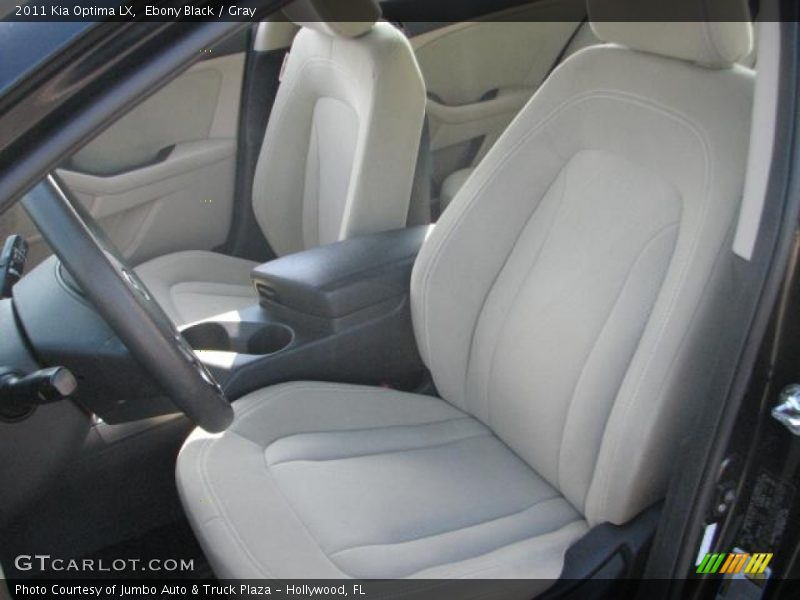 Ebony Black / Gray 2011 Kia Optima LX