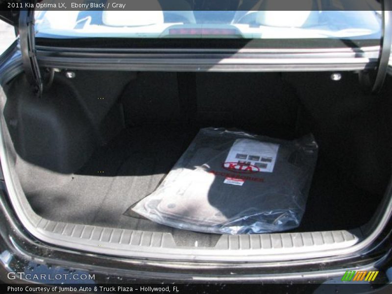 Ebony Black / Gray 2011 Kia Optima LX