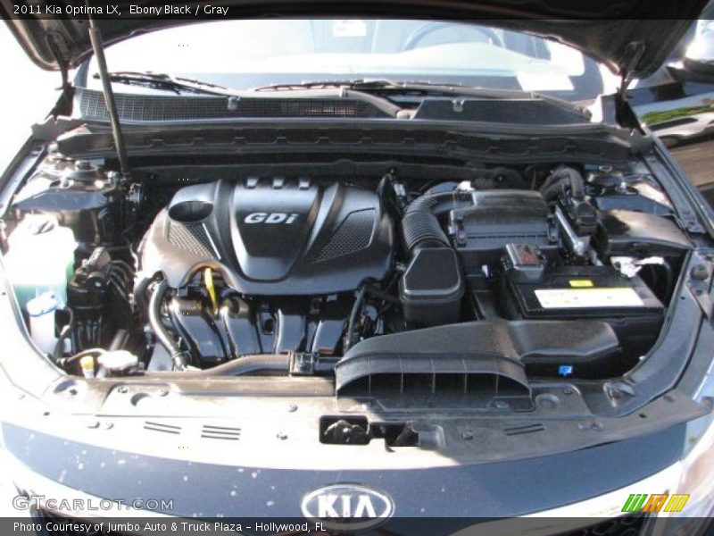 Ebony Black / Gray 2011 Kia Optima LX