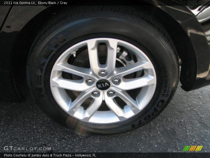 Ebony Black / Gray 2011 Kia Optima LX