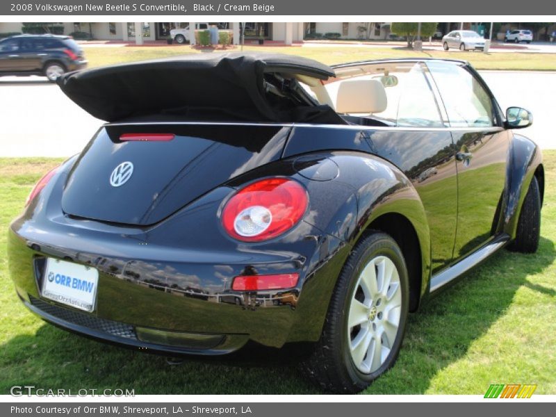 Black / Cream Beige 2008 Volkswagen New Beetle S Convertible