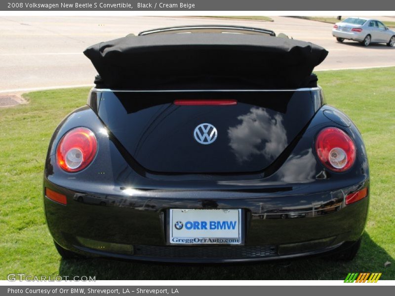 Black / Cream Beige 2008 Volkswagen New Beetle S Convertible