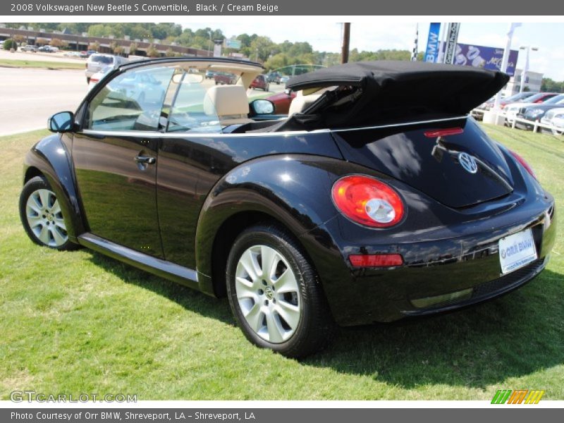 Black / Cream Beige 2008 Volkswagen New Beetle S Convertible