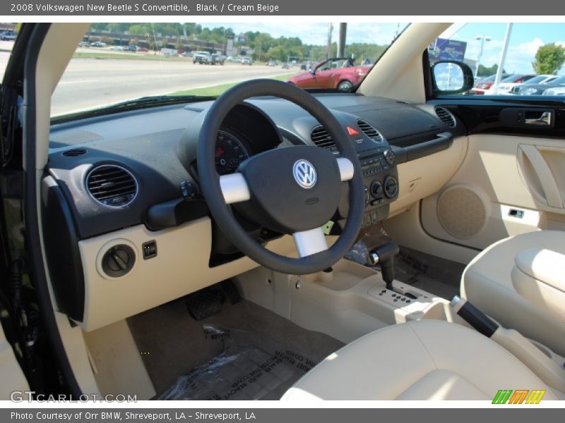  2008 New Beetle S Convertible Cream Beige Interior