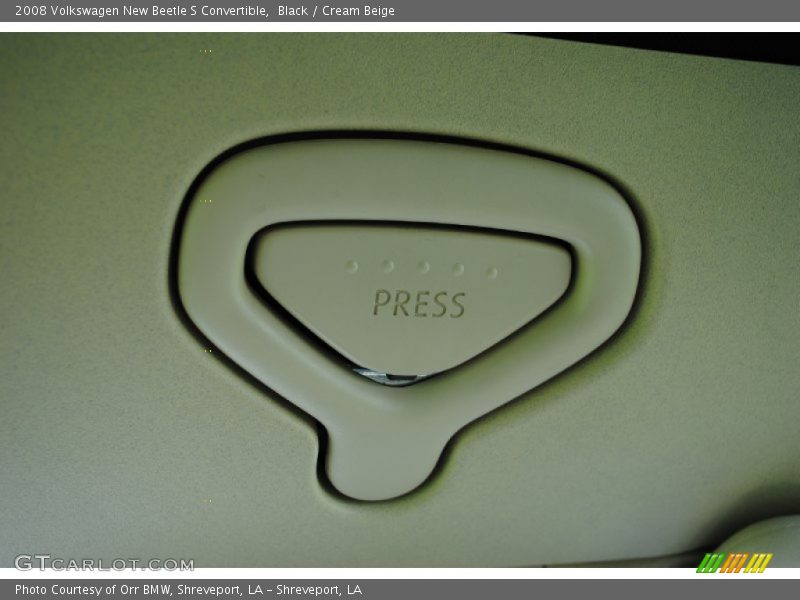 Black / Cream Beige 2008 Volkswagen New Beetle S Convertible