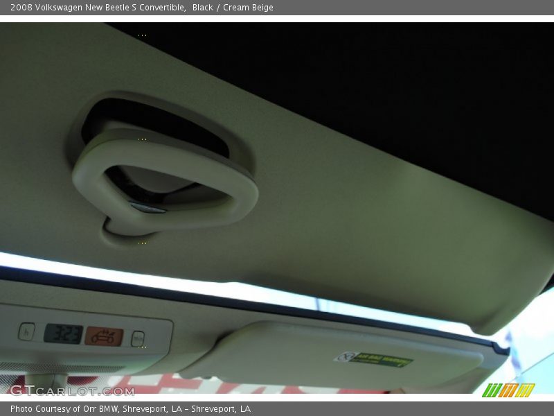 Black / Cream Beige 2008 Volkswagen New Beetle S Convertible