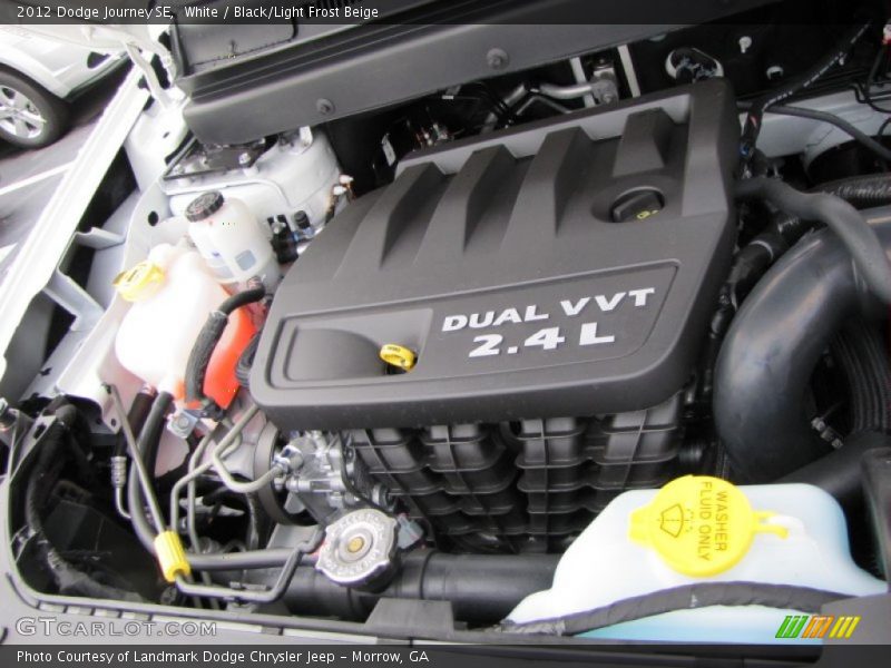 White / Black/Light Frost Beige 2012 Dodge Journey SE