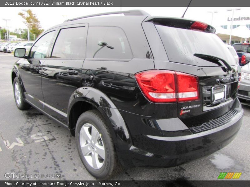 Brilliant Black Crystal Pearl / Black 2012 Dodge Journey SE