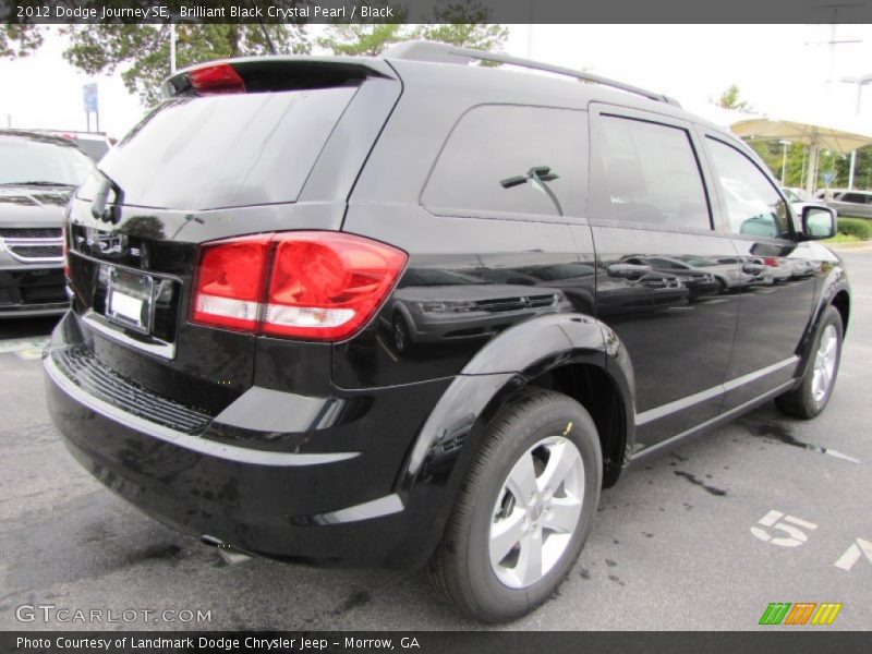 Brilliant Black Crystal Pearl / Black 2012 Dodge Journey SE