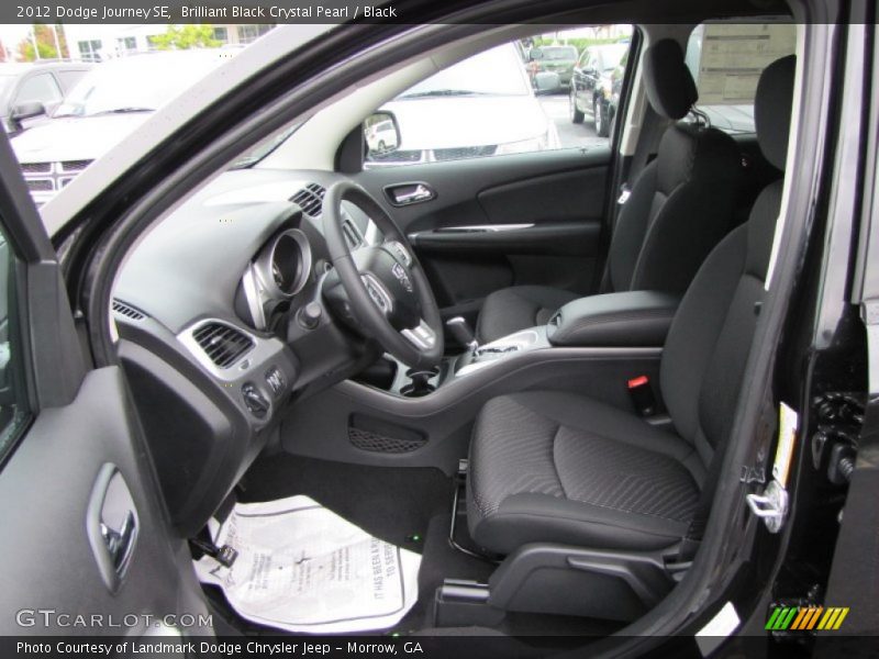 Brilliant Black Crystal Pearl / Black 2012 Dodge Journey SE