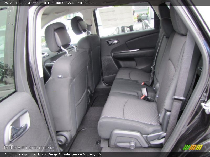 Brilliant Black Crystal Pearl / Black 2012 Dodge Journey SE