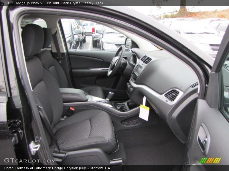 Brilliant Black Crystal Pearl / Black 2012 Dodge Journey SE