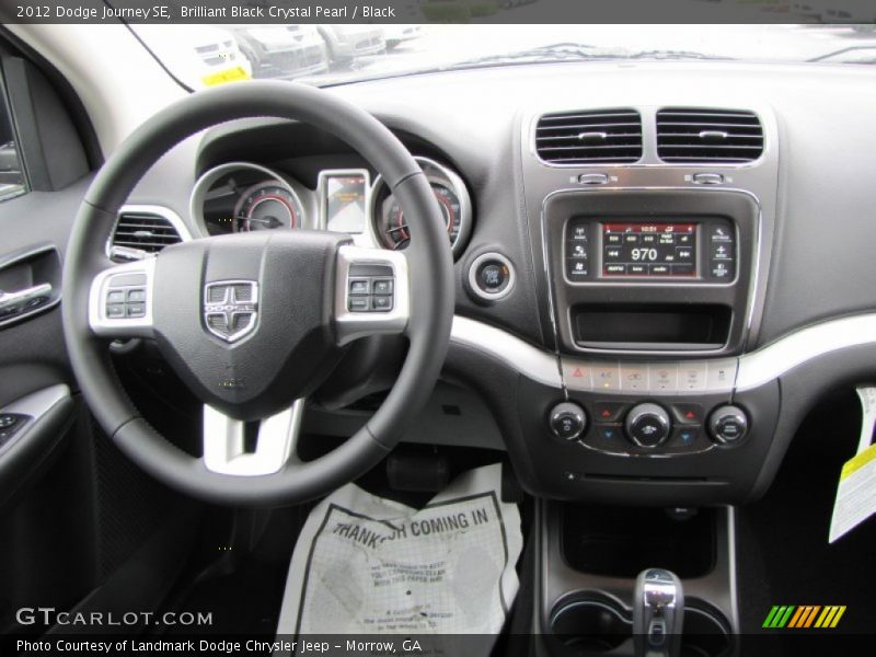 Brilliant Black Crystal Pearl / Black 2012 Dodge Journey SE