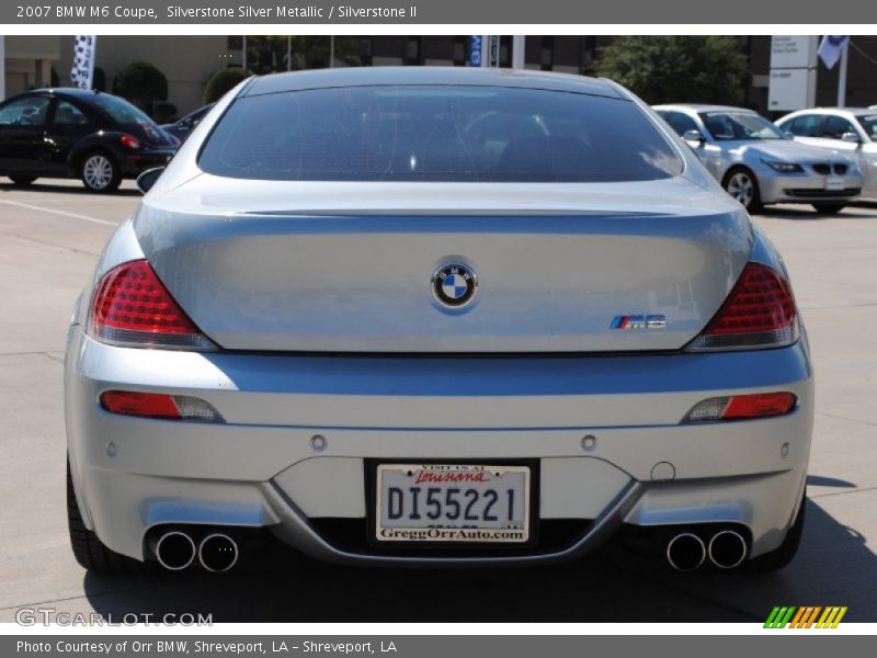 Silverstone Silver Metallic / Silverstone II 2007 BMW M6 Coupe