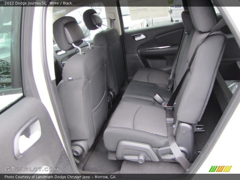 White / Black 2012 Dodge Journey SE