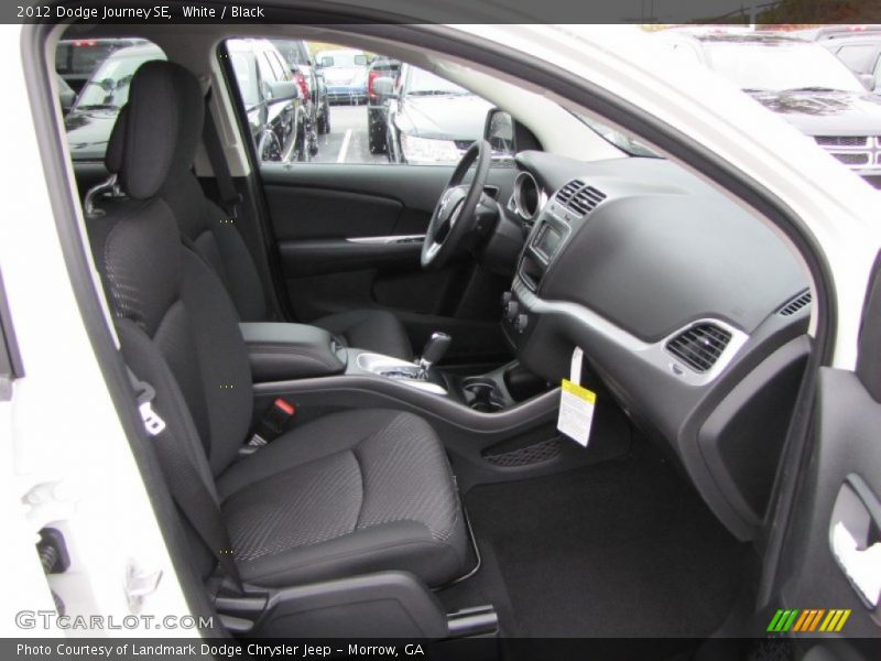 White / Black 2012 Dodge Journey SE